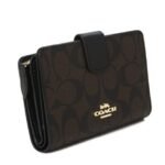 Coach Medium Corner Zip Wallet In Signature Canvas