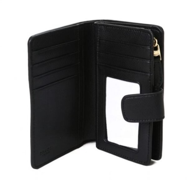 Coach Medium Corner Zip Wallet In Signature Canvas