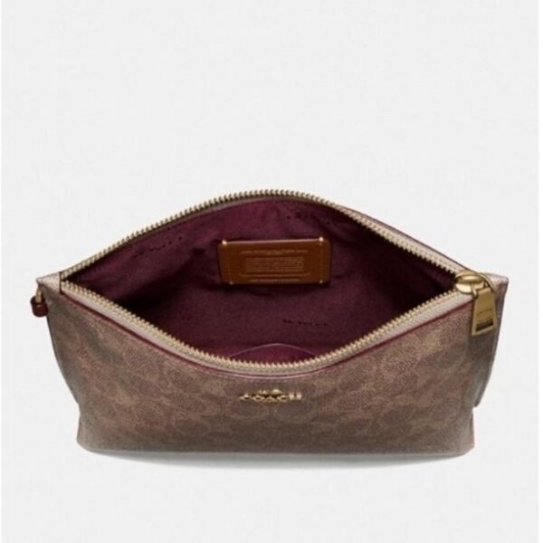 Coach Charlie Pouch In Colorblok In Signature Canvas