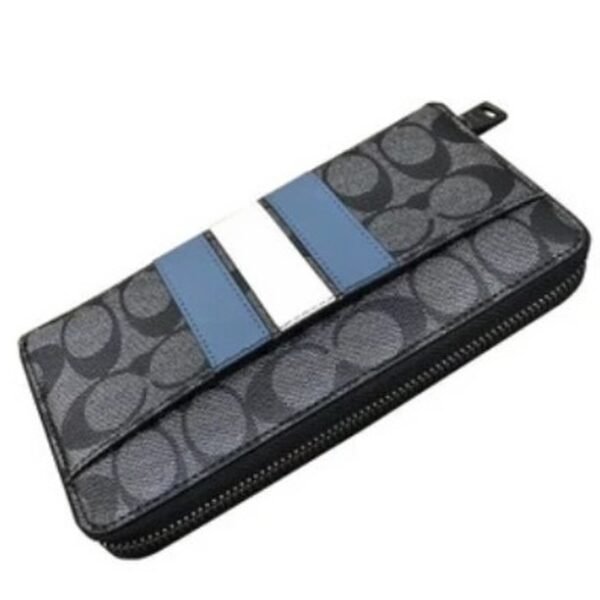 Coach Men Long Wallet With Varsity Stripe