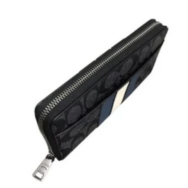 Coach Men Long Wallet With Varsity Stripe