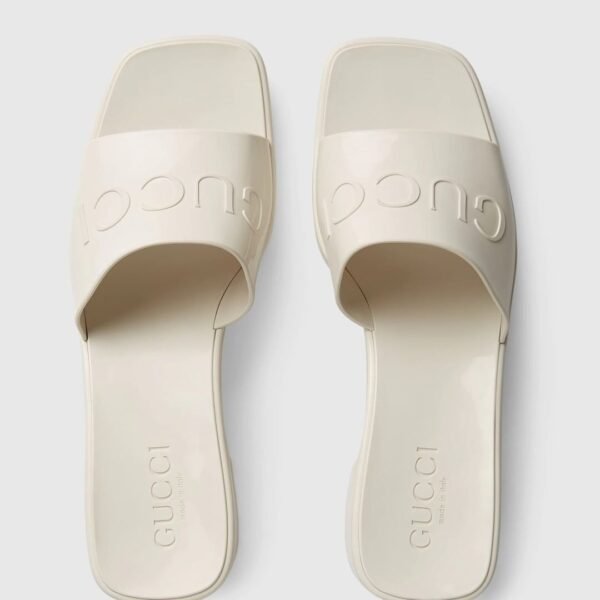 Gucci G- rubber slide sandal