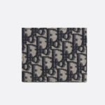 Christian Dior Compact Wallet Oblique Jacquard