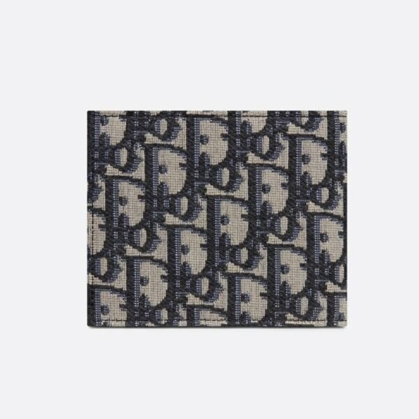 Christian Dior Compact Wallet Oblique Jacquard