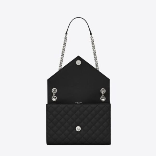 Yves Saint Laurent Envelope Medium Bag in Mix Matelasse Grain De Poudre Embossed Leather