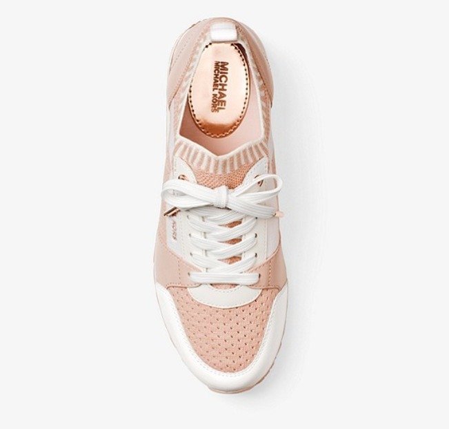 billie knit and leather sneaker