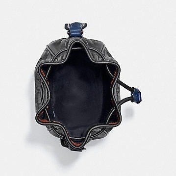 Coach Drawstring Marble Bag In Signature Jacquard