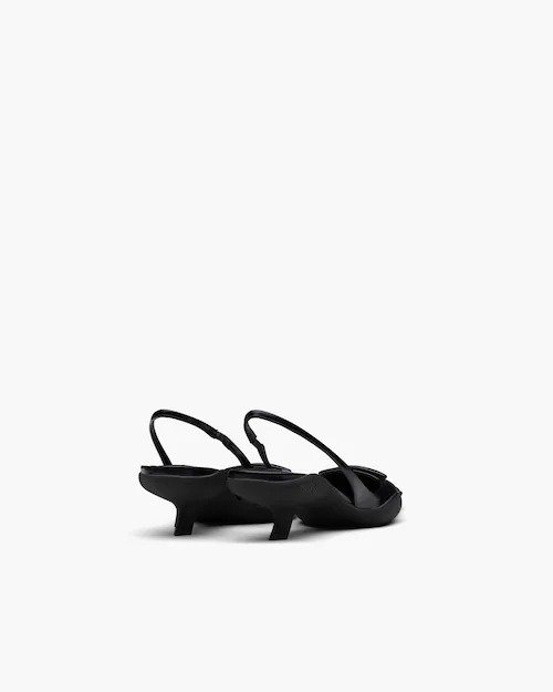 Prada Brushed leather slingback pump