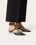 Valentino Roman stud leather mules