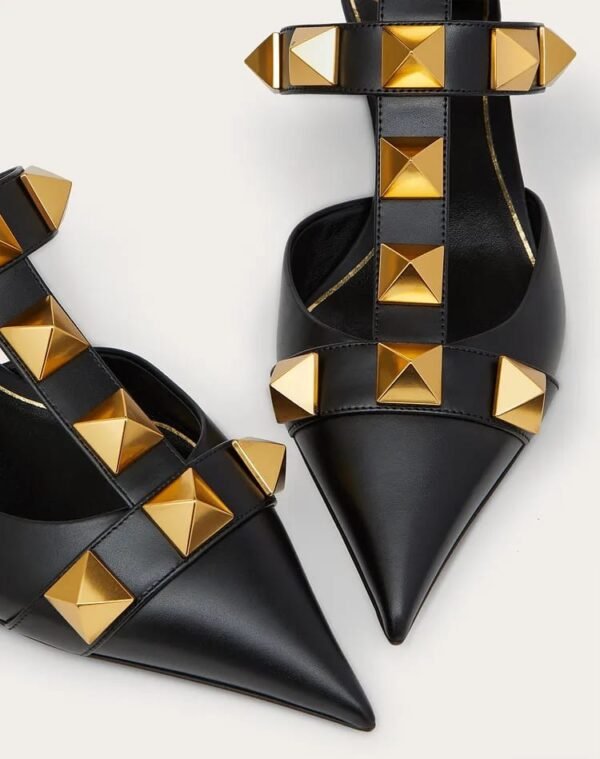 Valentino Roman stud leather mules