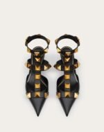 Valentino Roman stud leather mules