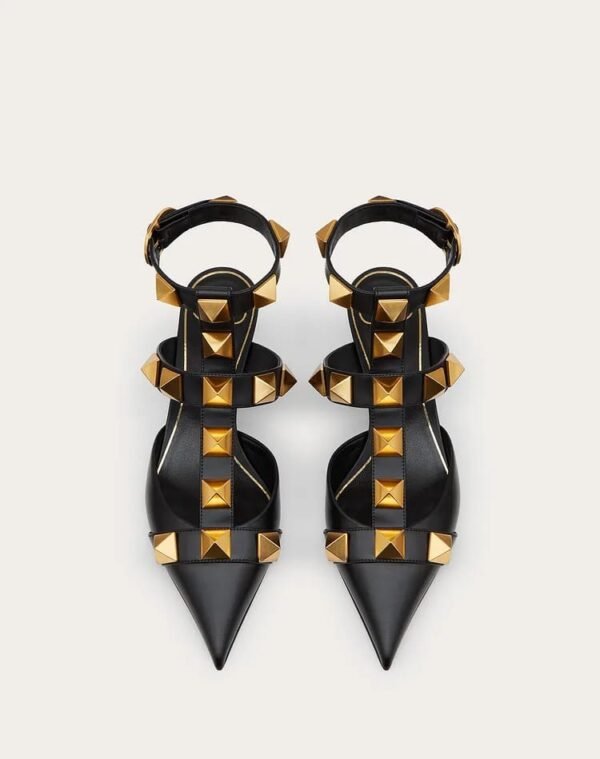Valentino Roman stud leather mules