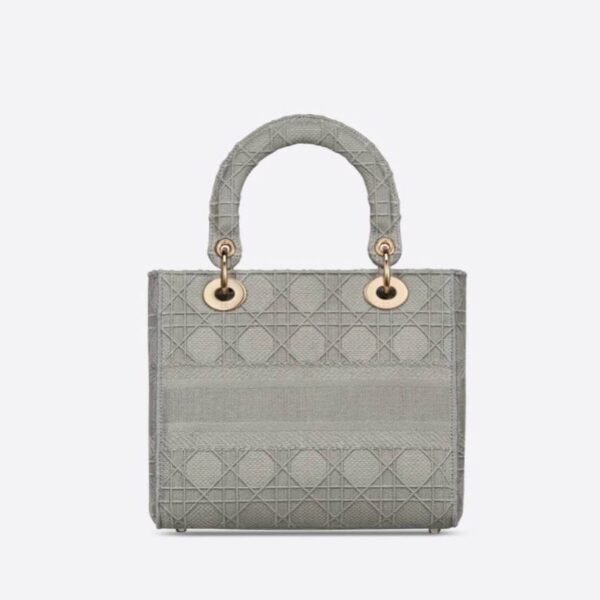 Christian Dior Lady D-Lite Embroidered Canvas