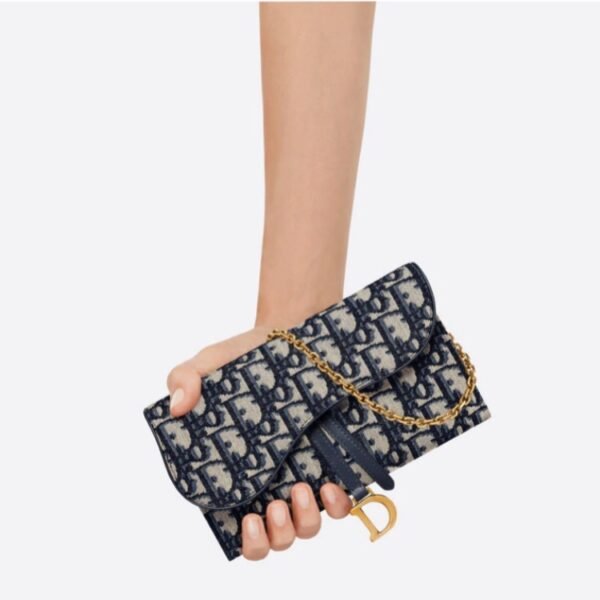 Christian Dior Long Saddle Wallet on Chain