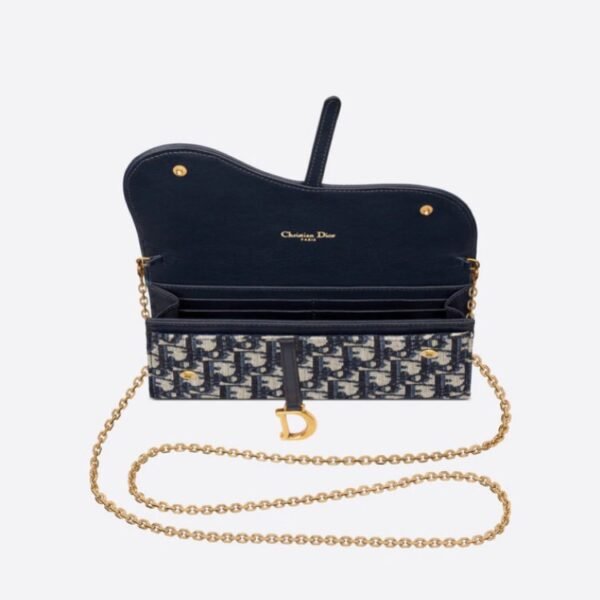 Christian Dior Long Saddle Wallet on Chain