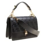 Fendi Logo Embossed Top Handle