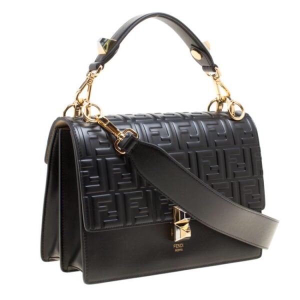 Fendi Logo Embossed Top Handle