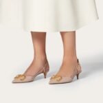 Valentino Vlogo Signature Calfskin Slingback Pump