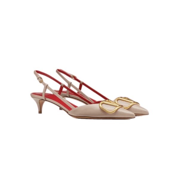 Valentino Vlogo Signature Calfskin Slingback Pump