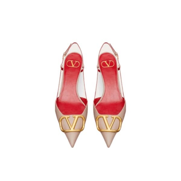 Valentino Vlogo Signature Calfskin Slingback Pump
