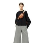 Loewe Gate Bag in Soft Calfskin and Jacquard