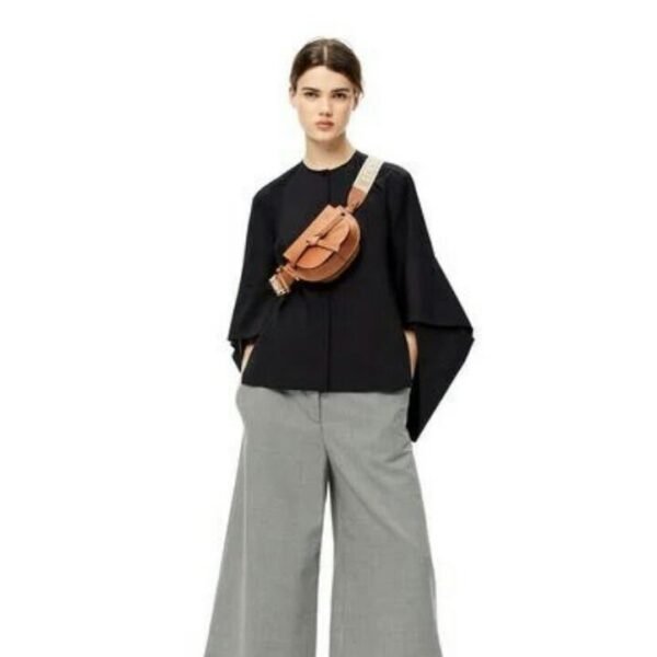 Loewe Gate Bag in Soft Calfskin and Jacquard