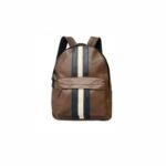 Coach Stripe Leather Backpack