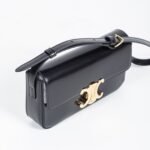 Celine Triomphe Shoulder Bag In Shiny Calfskin
