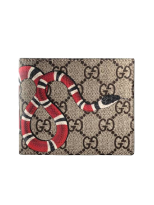 Gucci Kingsnake print GG Supreme wallet