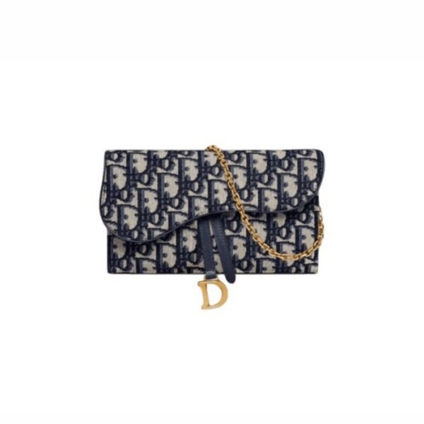 Christian Dior Long Saddle Wallet on Chain