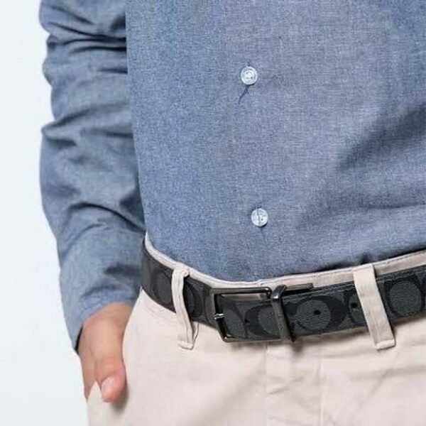 Coach Signature Belt Men