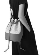 Loewe Baloon Bag In Anagram Jacquard and Calfskin