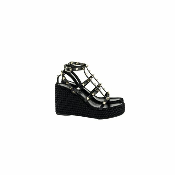 Valentino Garavani Rockstud Ankle Strap Wedge