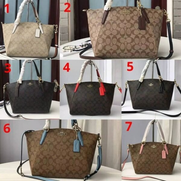 Coach Small Kelsey Satchel In Signature Jacquard