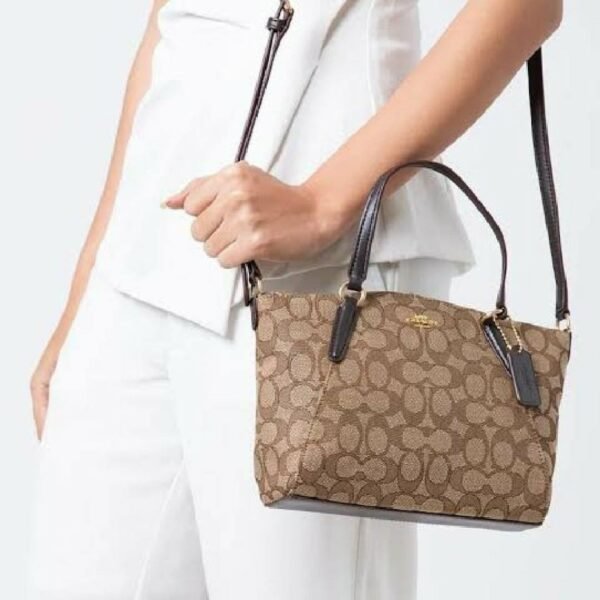 Coach Small Kelsey Satchel In Signature Jacquard