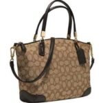 Coach Small Kelsey Satchel In Signature Jacquard