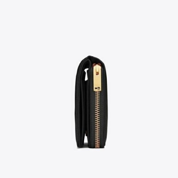 Yves Saint Laurent Monogram Compact Zip Around Wallet