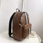 Coach Stripe Leather Backpack