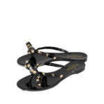 Valentino Rockstud Thong Jelly Bow Sandals