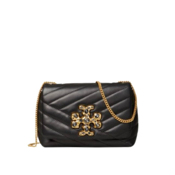 Tory Buech Kira Chevron Embellished Logo Mini Bag