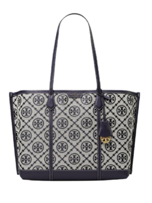 Tory Burch Perry T Monogram Triple-Compartment Tote
