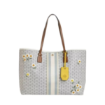 Tory Burch Gemini Link Canvas Applique Tote Bag