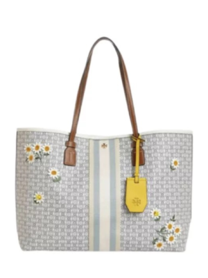 Tory Burch Gemini Link Canvas Applique Tote Bag