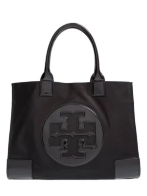 Tory Burch Ella Mini Nylon Tote All Black