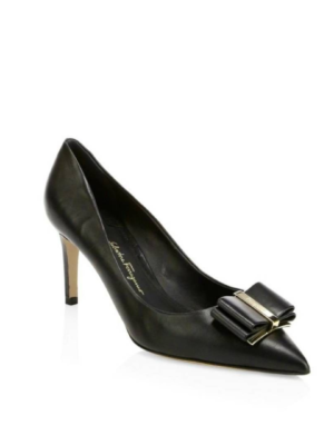 Salvatore Ferragamo Zeri Point Toe Leather Pumps
