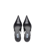 Prada Brushed leather slingback pump