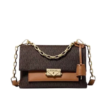 Michael Kors Cece Medium Logo and Leather Shoulder Bag