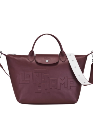 Longchamp Top Handle S Le Pliage Cuir Brandy