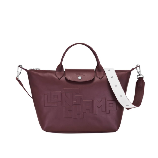 Longchamp Top Handle S Le Pliage Cuir Brandy