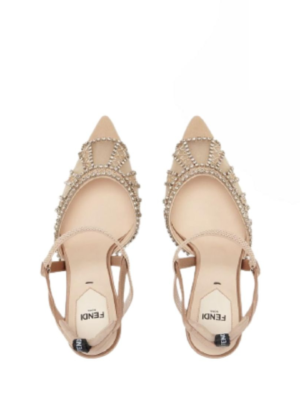 Fendi High-heeled slingbacks micromesh